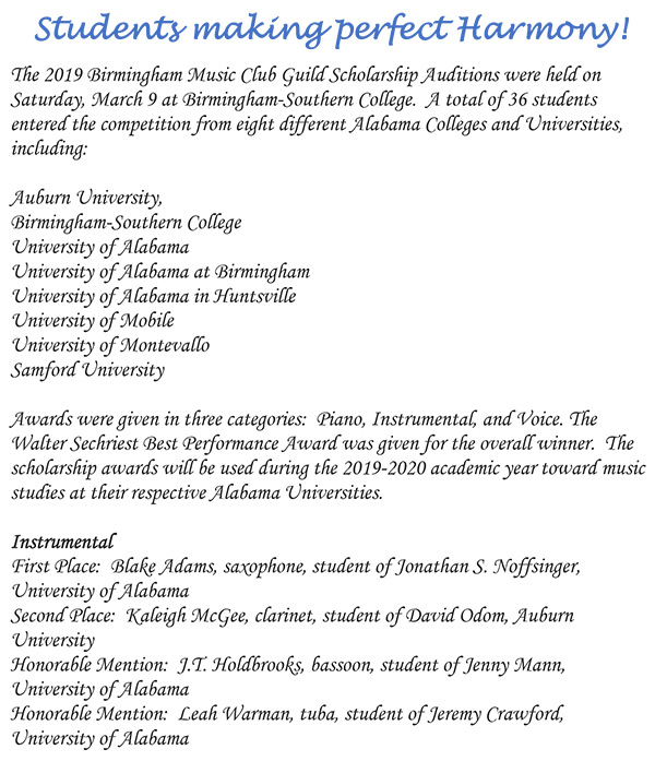 student scholarship winners